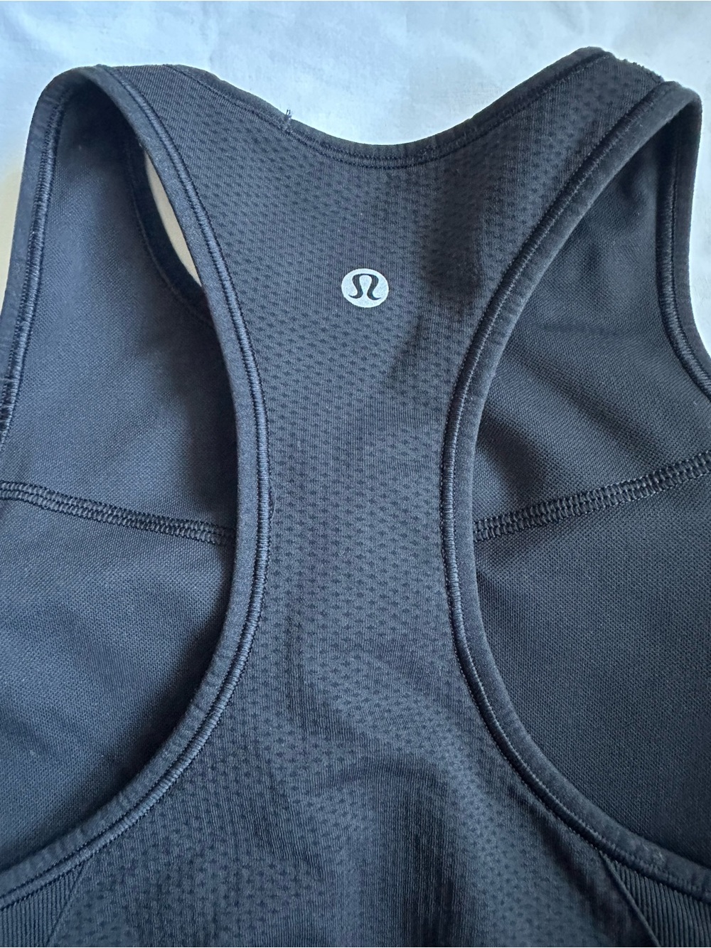 Lululemon Black High-Neck Long Line Sports Bra Cropped bra tank Ebb to TrainSz 4 - Picture 4 of 10